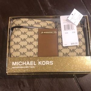 Michael Kors S/M Cambodia Logo Belt Bag New W/Tags original $88!